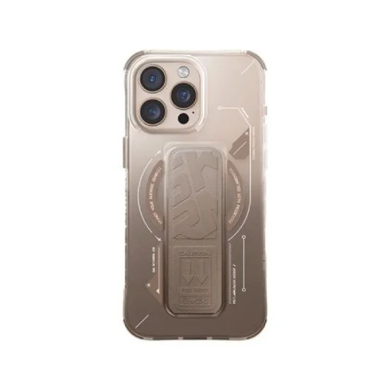 Cover Iphone 16 Pro Helio Magsafe Case With Grip Stand Skinarma - Gold